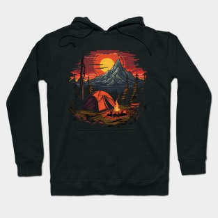 Cozy Campsite at Night Hoodie